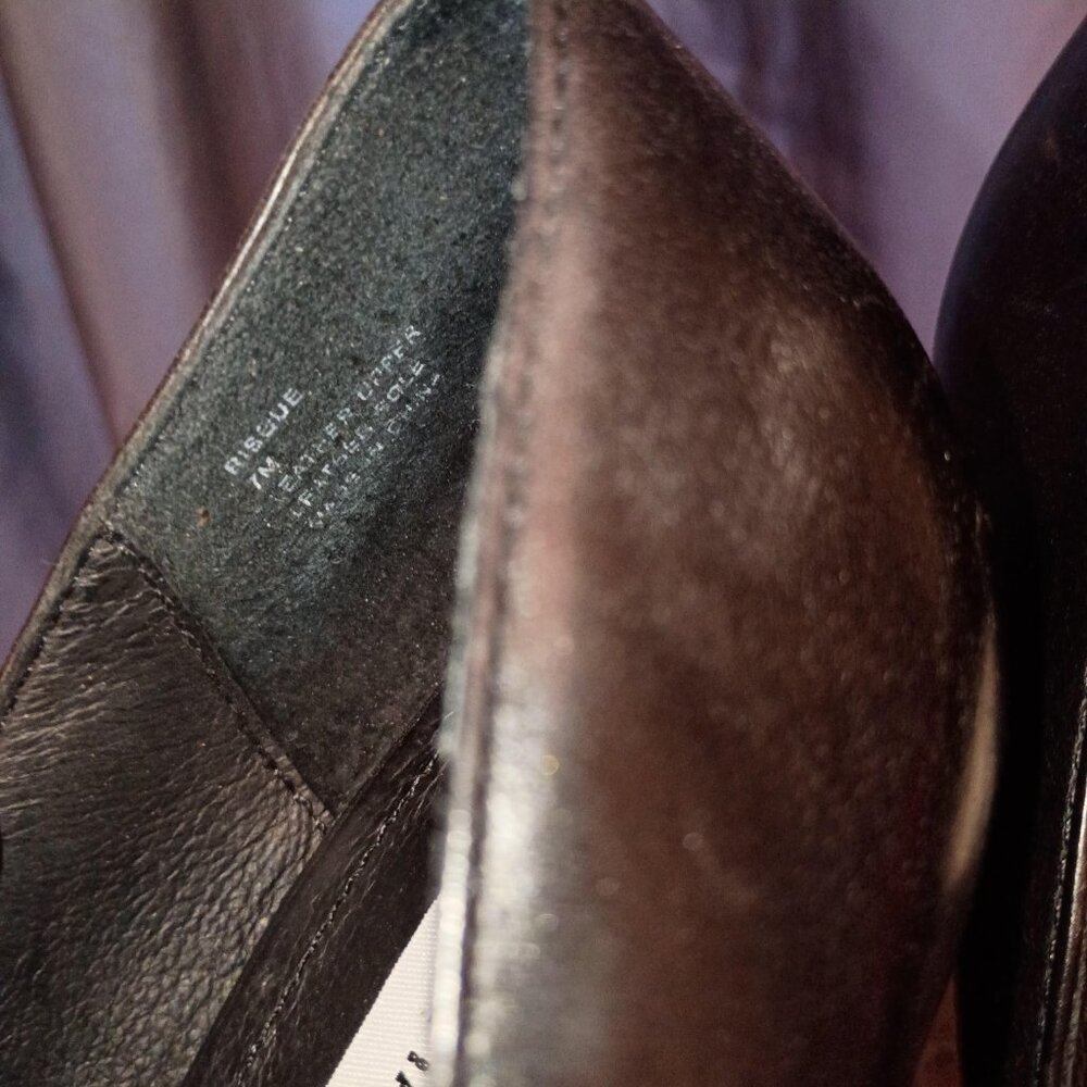 Steve Madden Risque Brown Leather Women's Platform Heels Size 7M 4" Heel - Picture 9 of 9